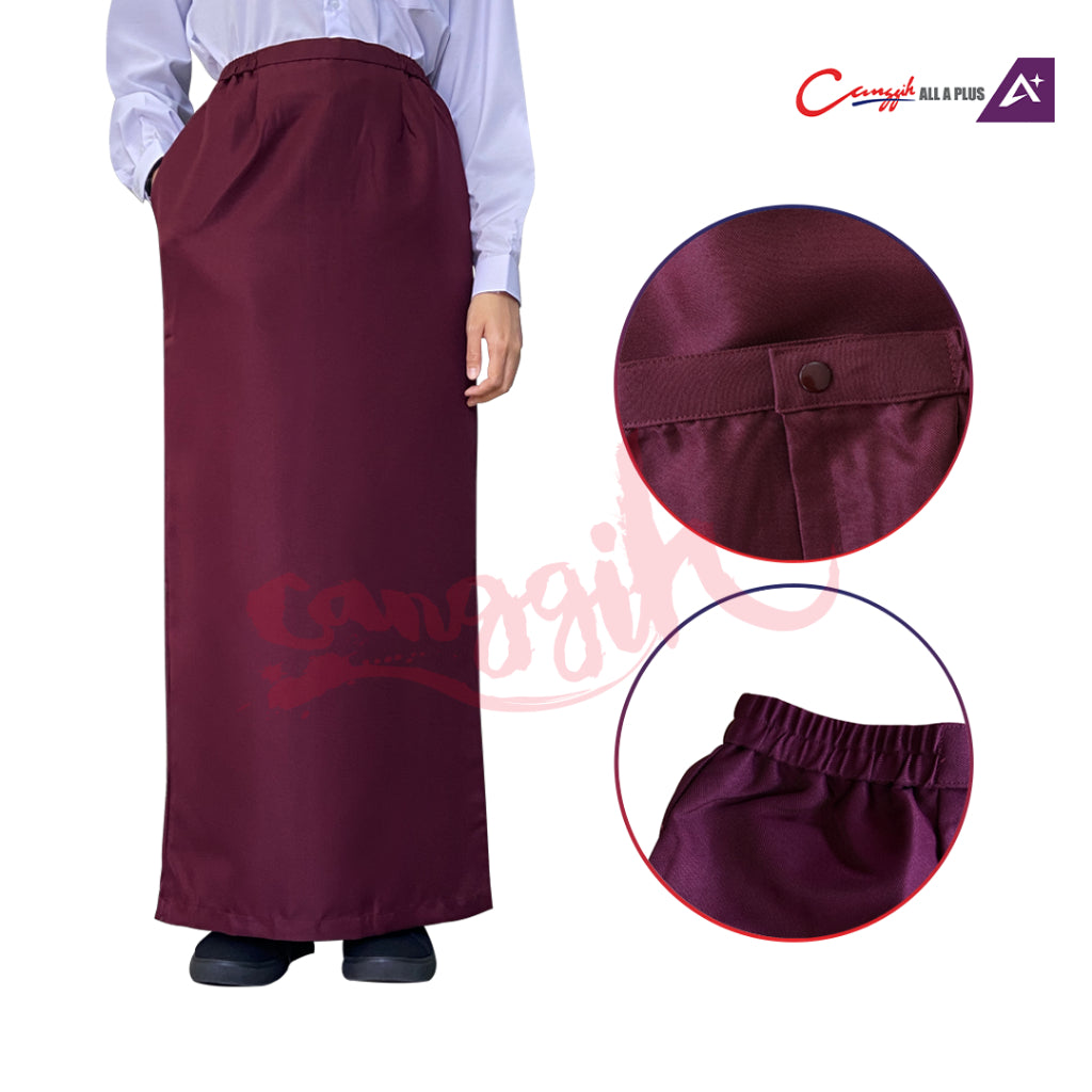 Canggih Kain Pengawas Sekolah Kipas Belakang - Maroon - CG-CP 028 MRN