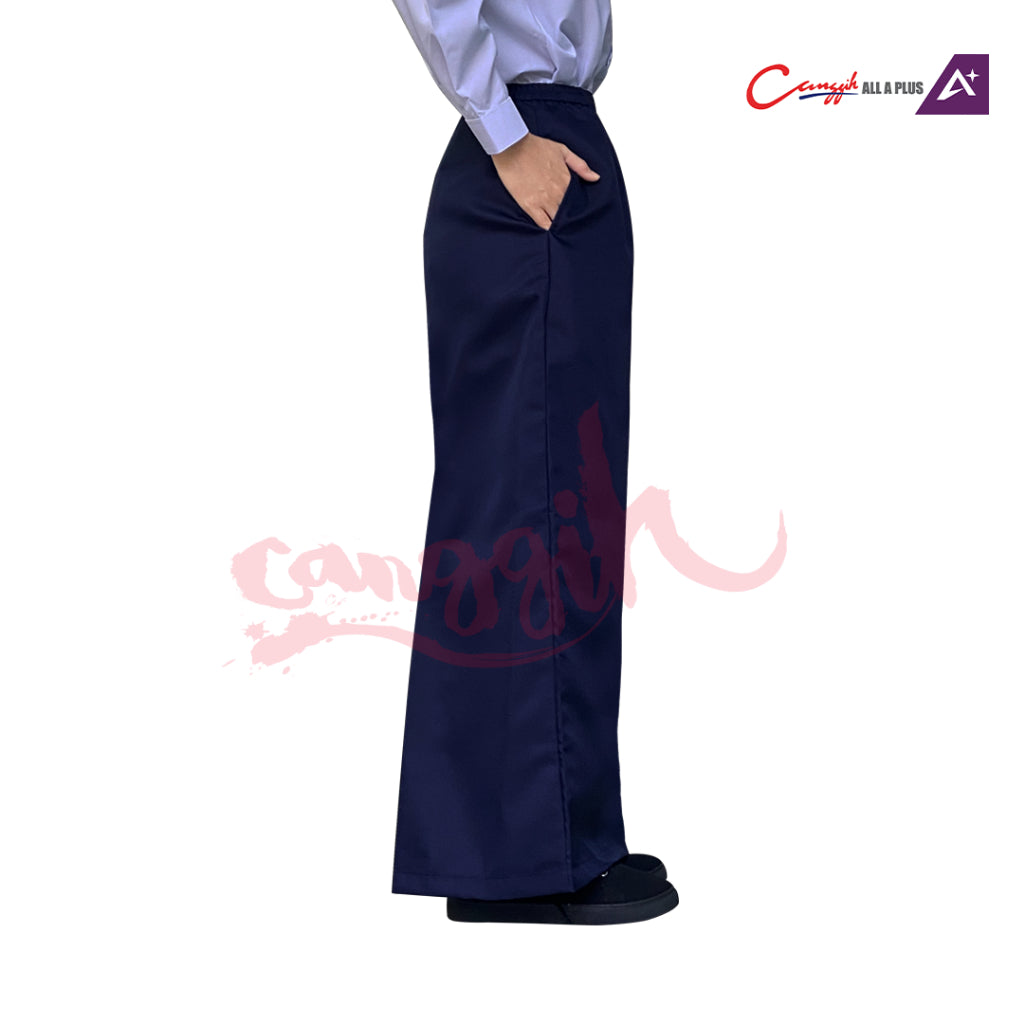 Canggih Kain Sekolah Kipas Belakang - Navy Blue - CG-CP 028 NBL