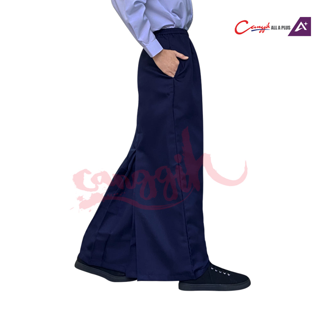 Canggih Kain Sekolah Kipas Belakang - Navy Blue - CG-CP 028 NBL