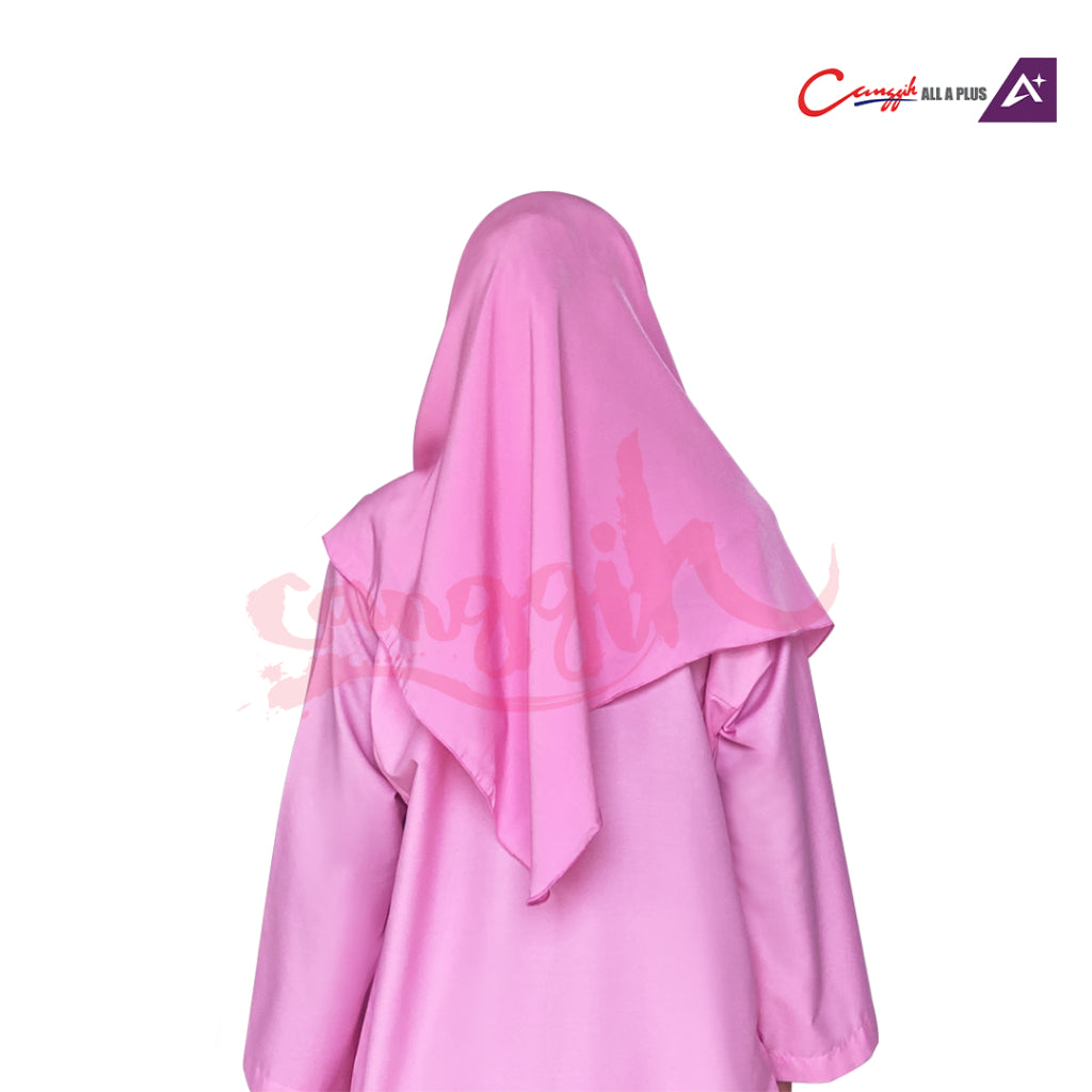 Canggih Tudung Sekolah Unit Beruniform Puteri Islam - Pink - CG-KT 2002 P