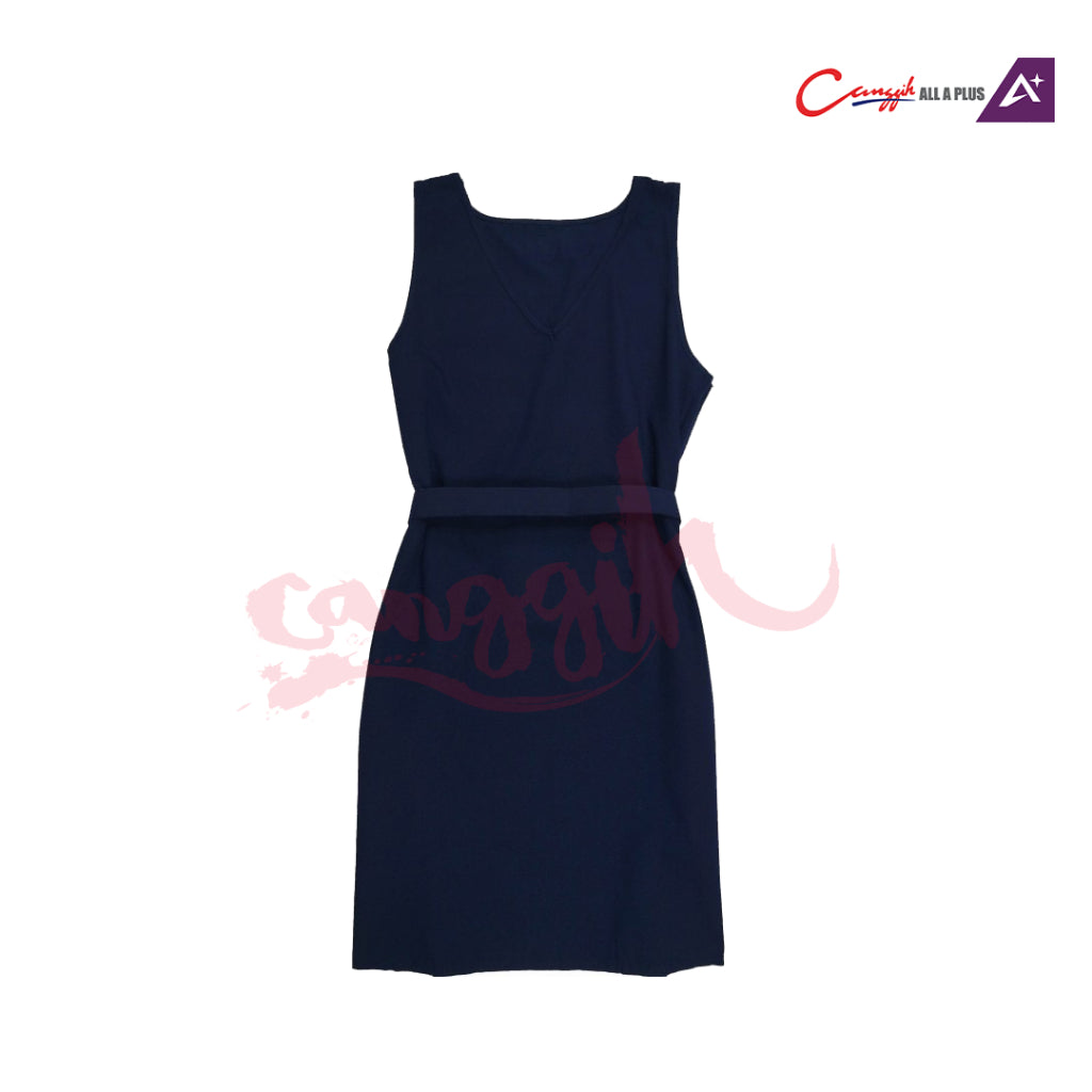 Canggih Pinafore Sekolah Rendah - Navy Blue - CG-CP 007