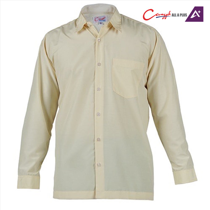 Canggih Kemeja Sekolah Lengan Panjang Pengawas Pusat Sumber - Light Yellow - CG-CP 021 LYL