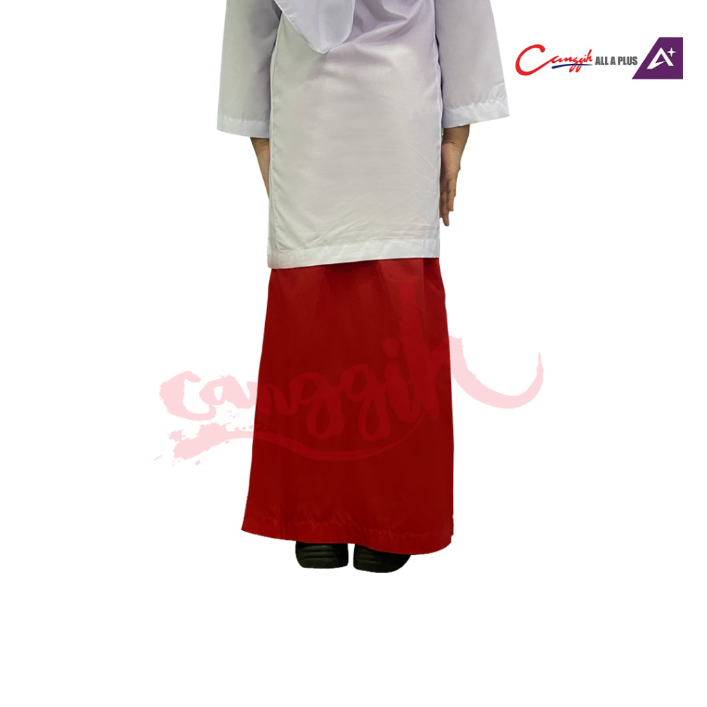 Canggih Kain Kurung Pengawas Sekolah Agama - Red - CG-CP 016