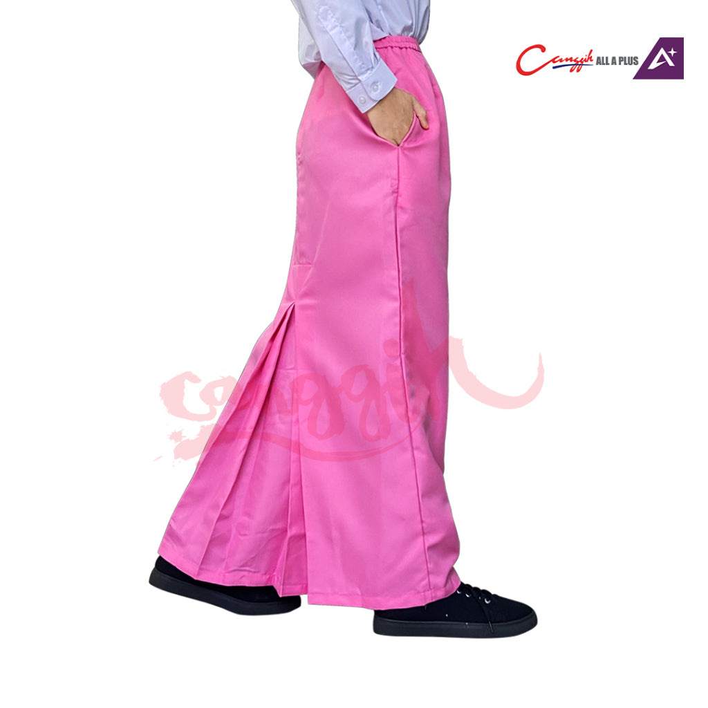 Canggih Kain Sekolah Kipas Belakang Unit Beruniform Puteri Islam - Pink - CG-CP 028 PNK