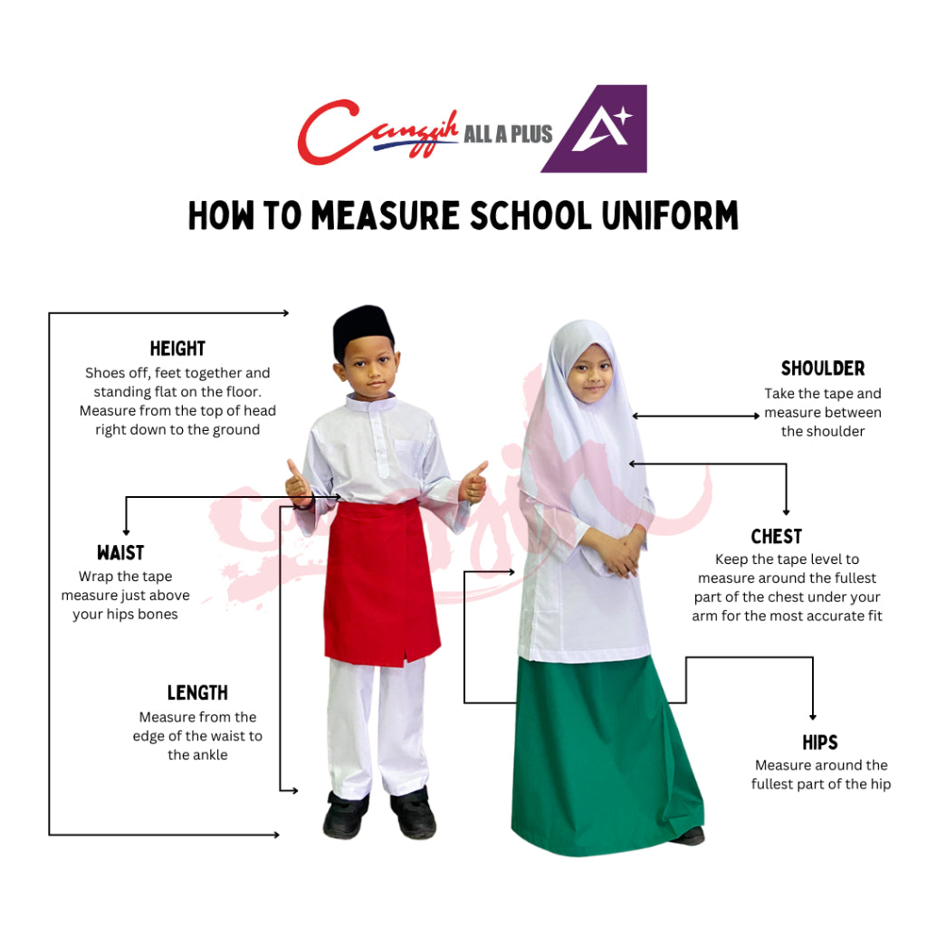 Canggih Seluar Sekolah Rendah Agama Lelaki - White - CG-SM/SMR 401