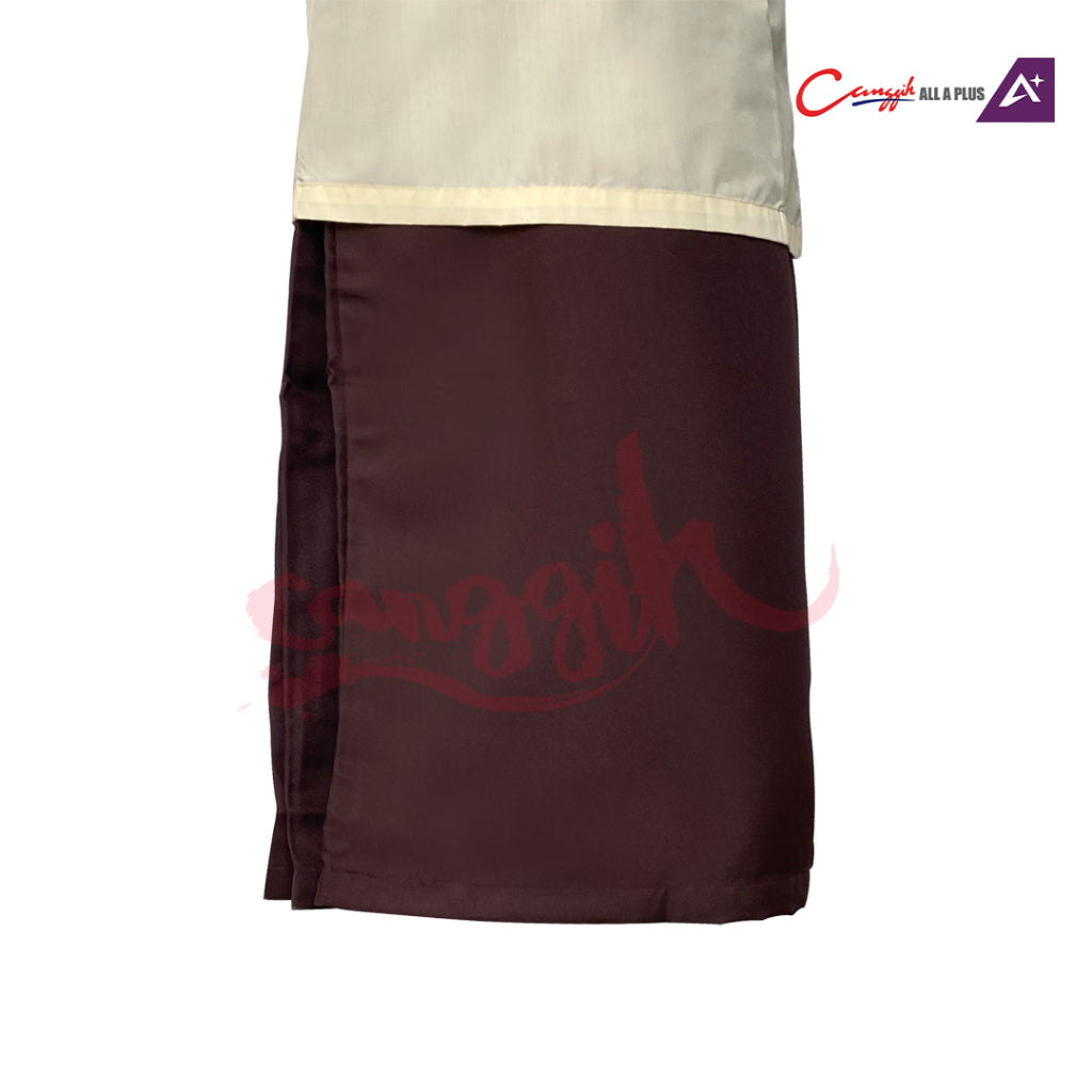 Canggih Kain Kurung Sekolah MRSM - Dark Brown - CG-CP 008 DBR