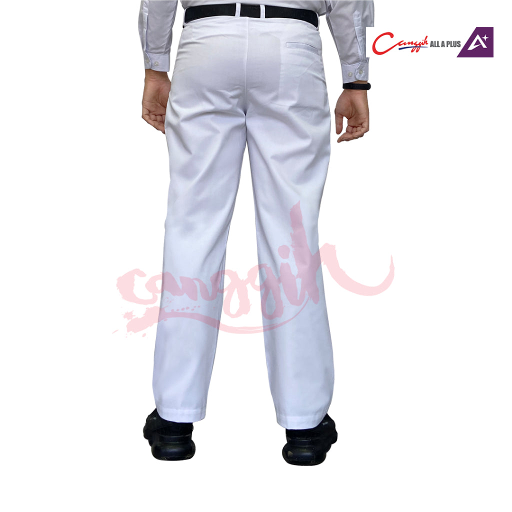 Canggih Seluar Panjang Sekolah - White - CG-CP 025