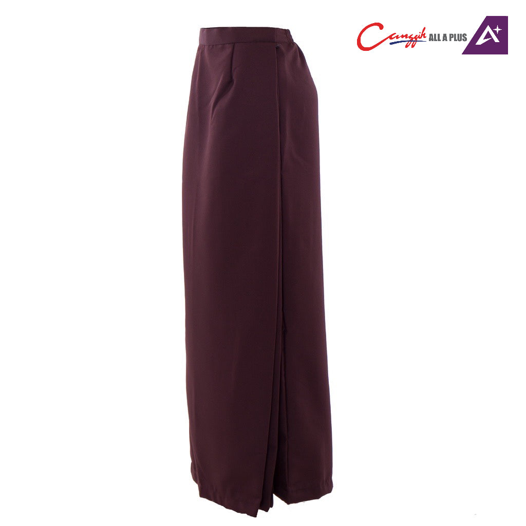 Canggih Kain Kurung Sekolah MRSM - Dark Brown - CG-CP 008 DBR