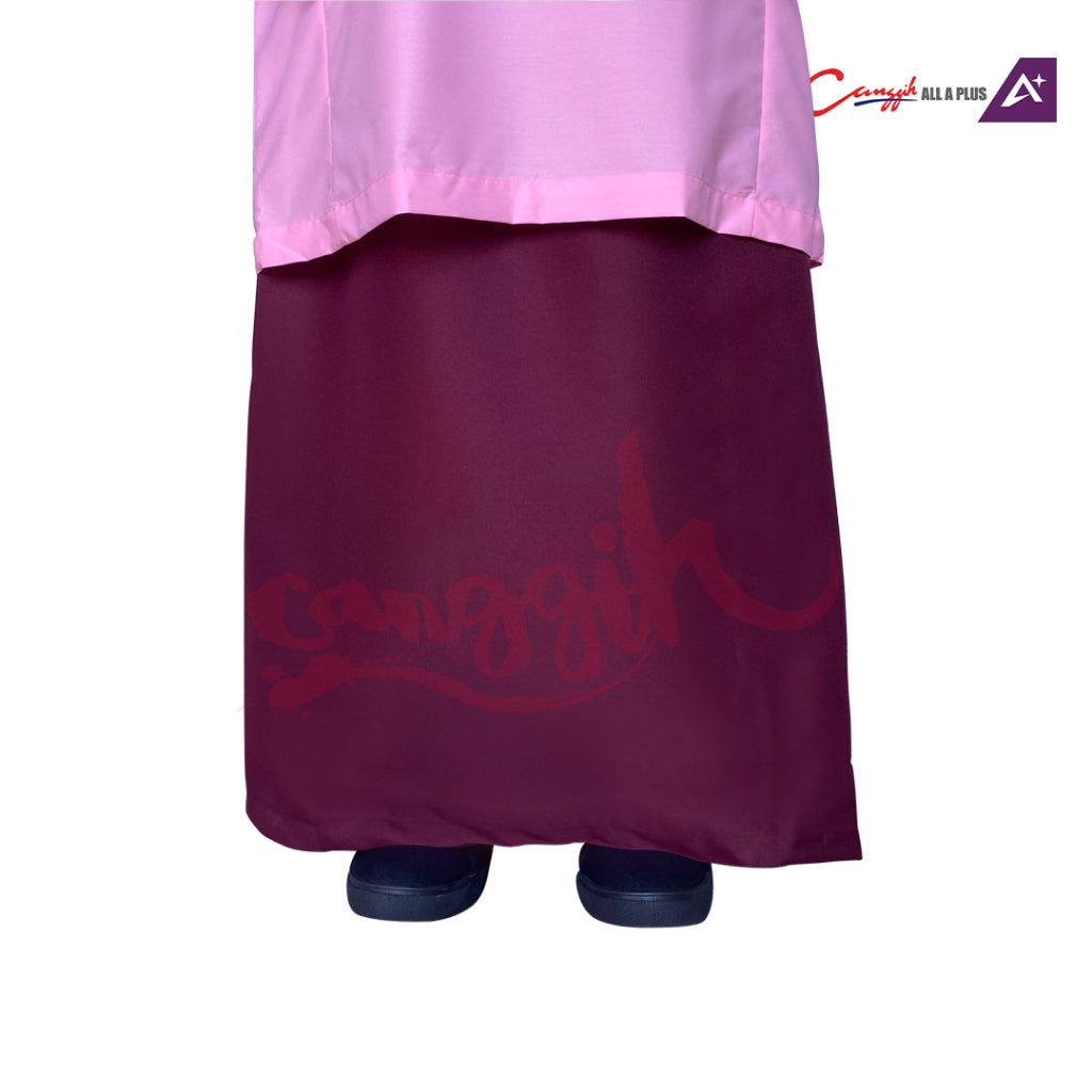 Canggih Kain Kurung Pengawas Sekolah  - Maroon - CG-CP 008 MRN