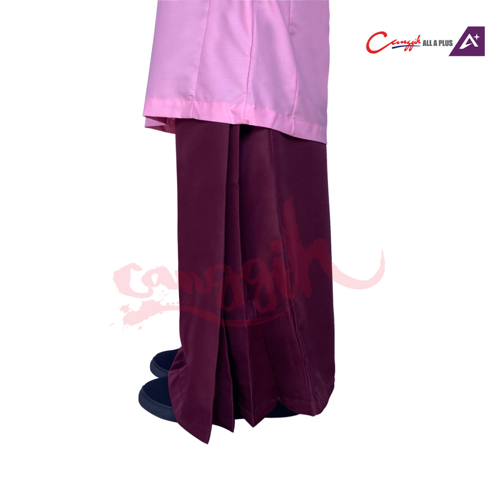 Canggih Kain Kurung Pengawas Sekolah  - Maroon - CG-CP 008 MRN