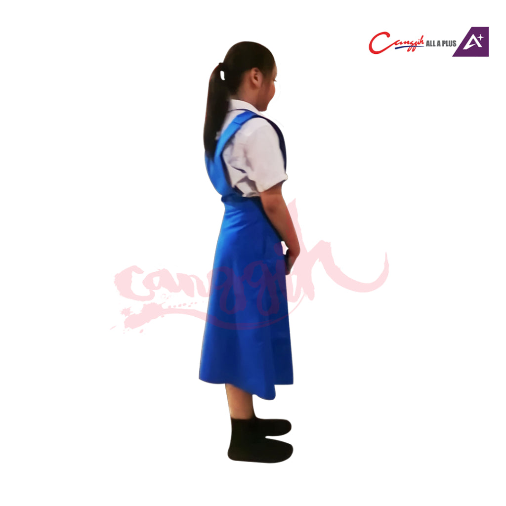 Canggih Pinafore Sekolah Menengah - Blue - CG-CP 017