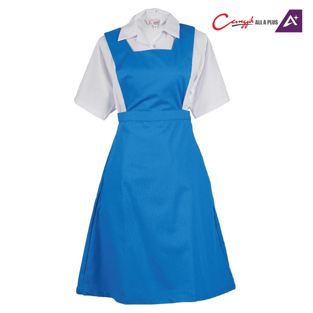 Canggih Pinafore Sekolah Menengah - Blue - CG-CP 017