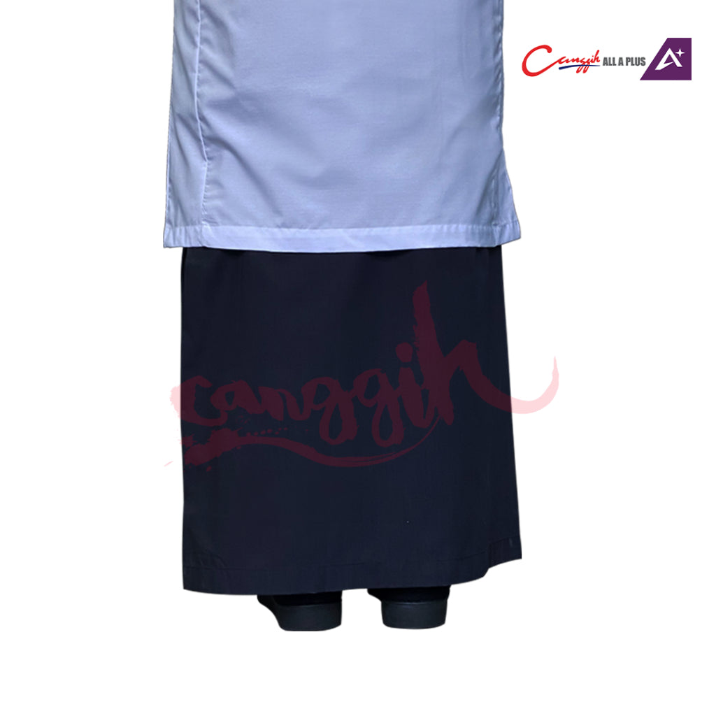 Canggih Kain Kurung Sekolah Agama - Black - CG-CP 024