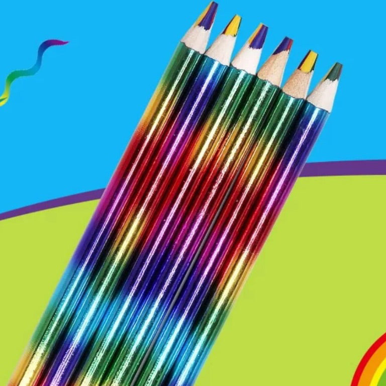 All A Plus Colourful Pencil Rainbow