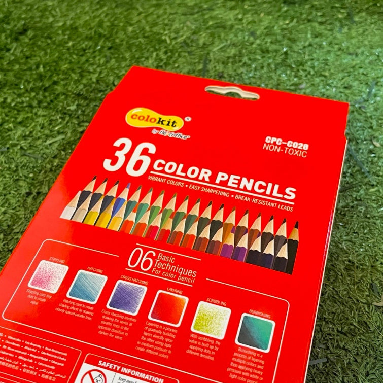 FlexOffice Colour Pencil Box (12, 24, 36)