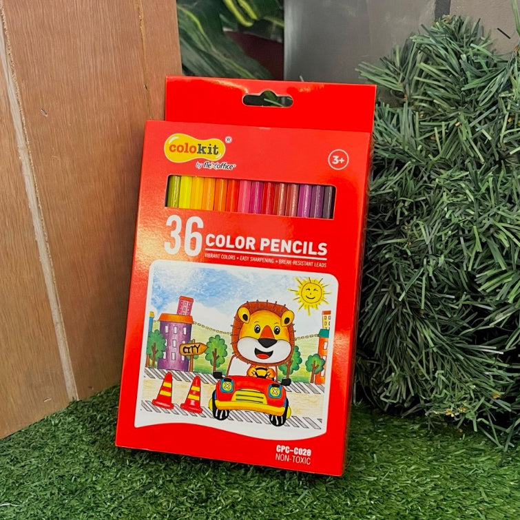 FlexOffice Colour Pencil Box (12, 24, 36)