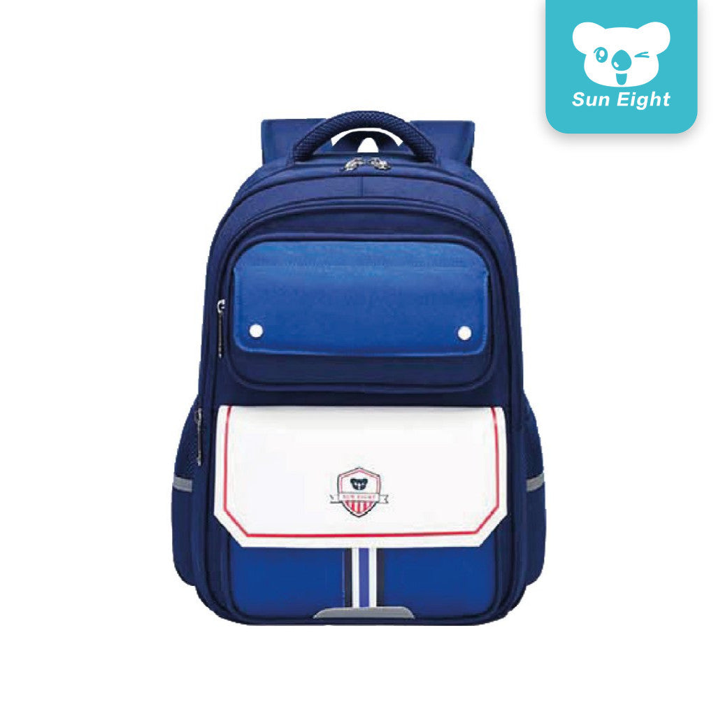 Sun Eight Gorge School Bag Colorful Simple Design Ergonomic Backpack with 360 Reflective Strips | 199 Days Warranty