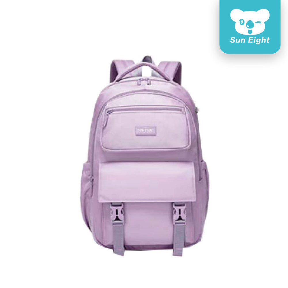 Sun Eight Quikz School Backpack Young Design Lightweight Comfortable Multi Compartment Big Capacity | 199 Days Warranty