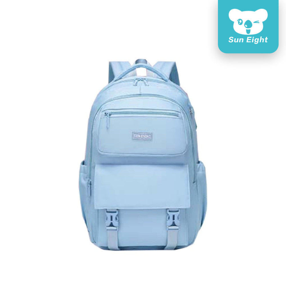 Sun Eight Quikz School Backpack Young Design Lightweight Comfortable Multi Compartment Big Capacity | 199 Days Warranty