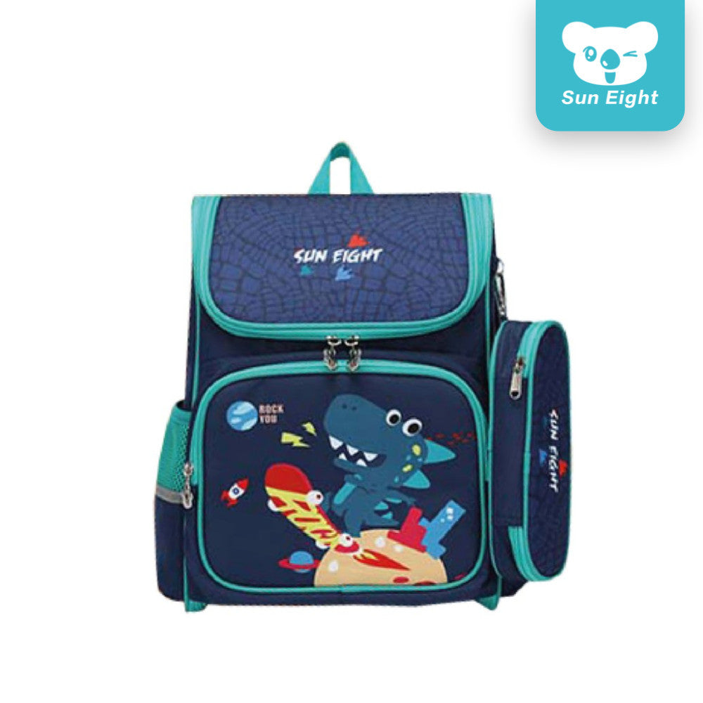 Sun Eight Lightz School Bag Cartoon Design Ergonomic Backpack Lightweight Big Capacity Reflective | 199 Days Warranty