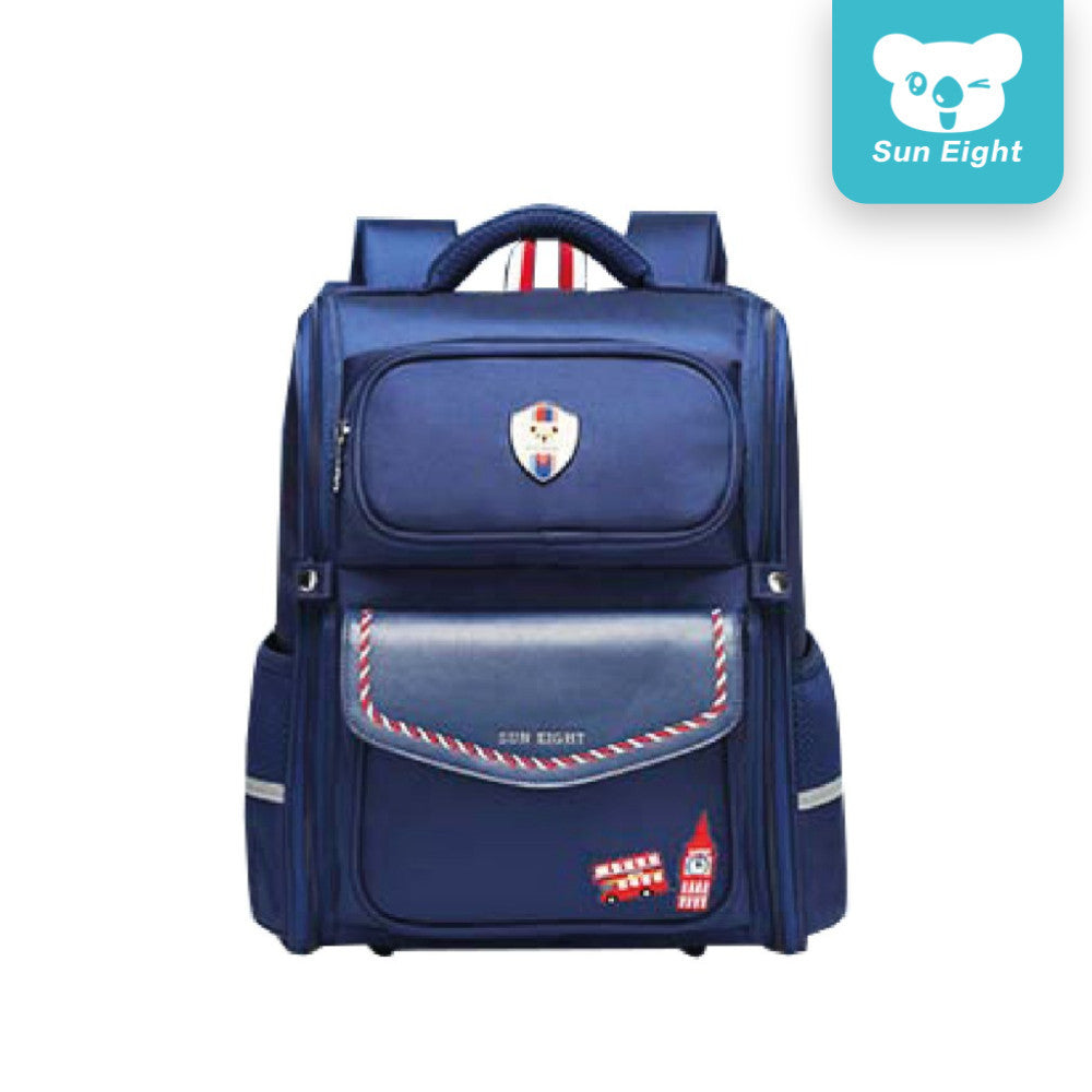 Sun Eight Mooz School Backpack Ergonomic Spine Protection Lightweight Multi Compartment Big Capacity | 199 Days Warranty