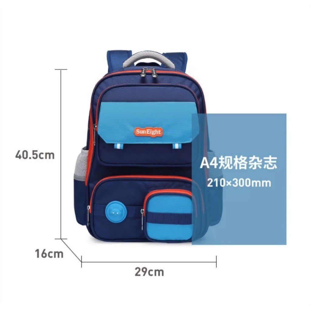 Sun Eight Toppz Scientifically Proven Shoulder Pressure Reduction Lightweight Ergonomic School Backpack