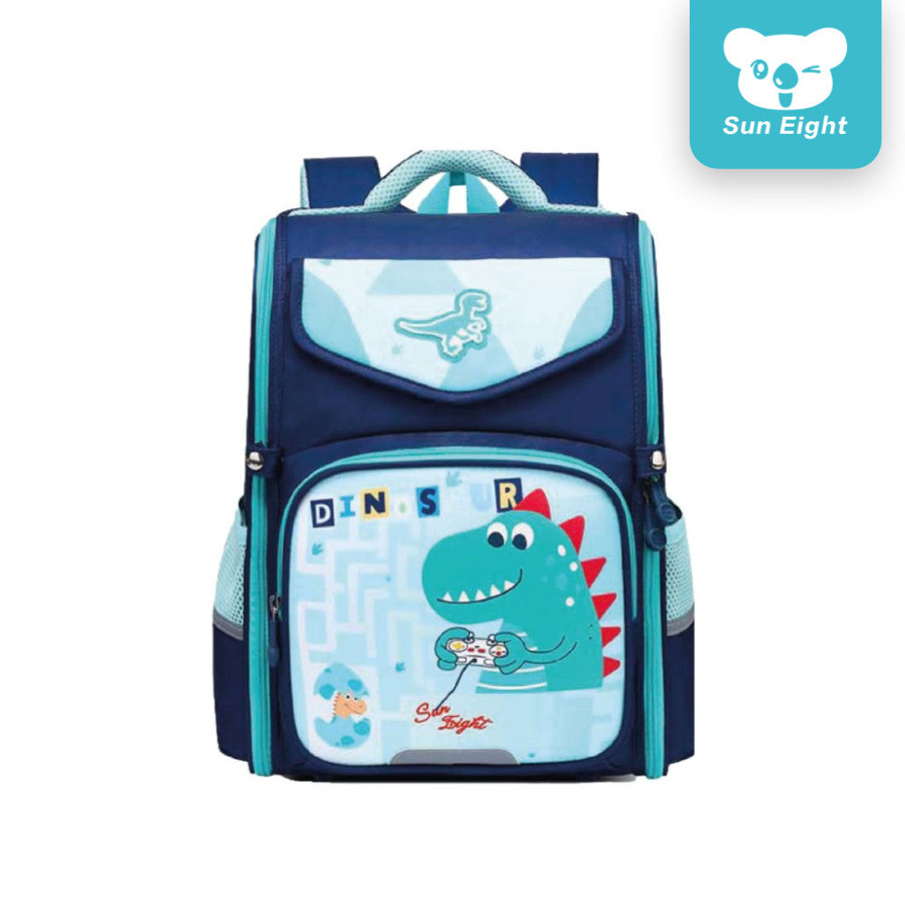 Sun Eight Trives School Backpack Unisex Cartoon Design Ergonomic Bag with Chest Buckle | 199 Days Warranty