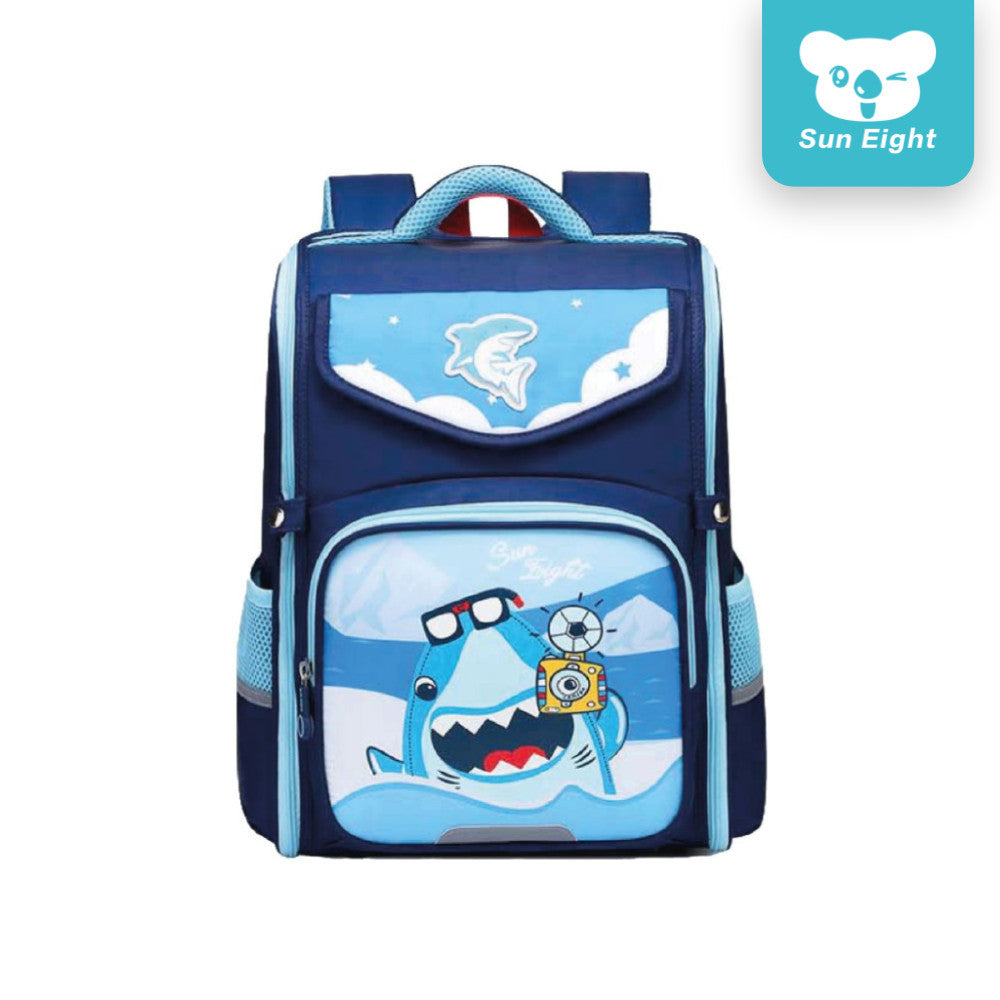 Sun Eight Trives School Backpack Unisex Cartoon Design Ergonomic Bag with Chest Buckle | 199 Days Warranty