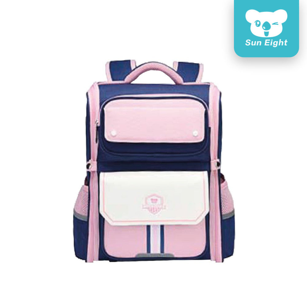 Sun Eight Britis School Bag Colorful Light Ergonomic Spine Protection Water Resistant Backpack | 199 Days Warranty